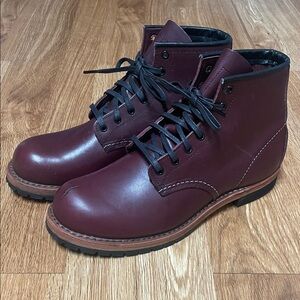 Red Wing Beckman 9011 Black Cherry Boots Sz 7.5